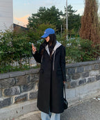 MIXXO MIXXO Wool Blended Single Long Coat (C)