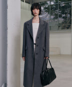 MIXXO MIXXO Wool Blended Single Long Coat (C)