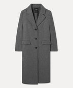 MIXXO MIXXO Wool Blended Single Long Coat (C)