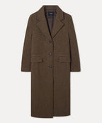 MIXXO MIXXO Wool Blended Single Long Coat (C)
