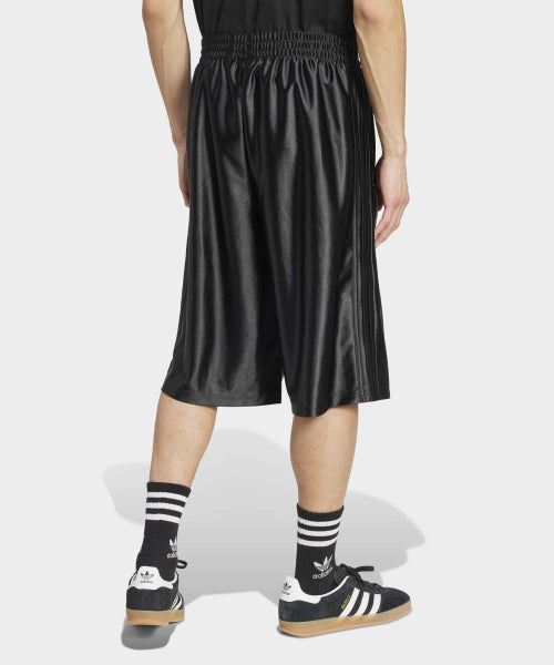ADIDAS ADIDAS Firebird metallic midi short pants - Black