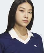 ADIDAS ADIDAS V-neck Long Sleeve Tee - Dark Blue