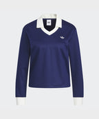 ADIDAS ADIDAS V-neck Long Sleeve Tee - Dark Blue