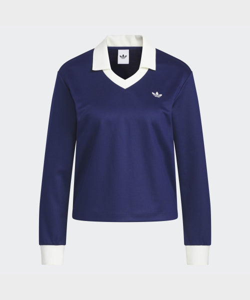 ADIDAS ADIDAS V-neck Long Sleeve Tee - Dark Blue