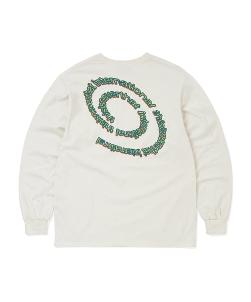 THISISNEVERTHAT THISISNEVERTHAT Spiral Logo L/S Tee Ivory