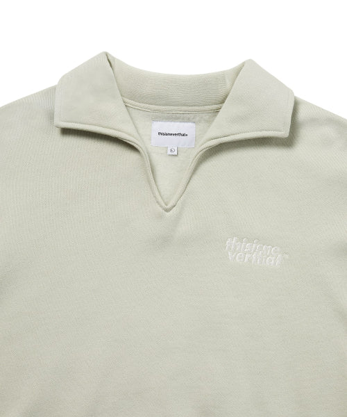 THISISNEVERTHAT THISISNEVERTHAT Open Collar Sweatshirt Sand