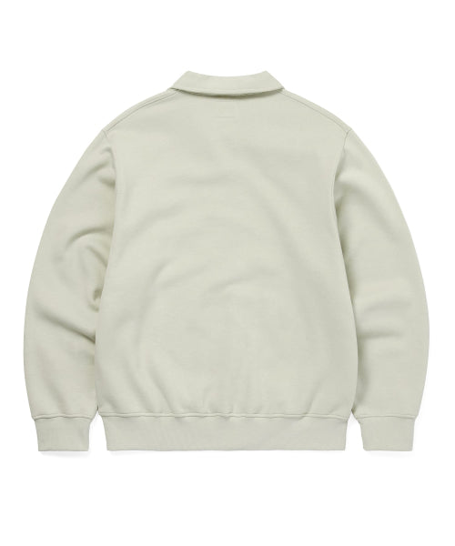 THISISNEVERTHAT THISISNEVERTHAT Open Collar Sweatshirt Sand