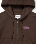 THISISNEVERTHAT THISISNEVERTHAT OL-Logo W Zip Up Hoodie Dark Chocolate