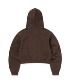 THISISNEVERTHAT THISISNEVERTHAT OL-Logo W Zip Up Hoodie Dark Chocolate
