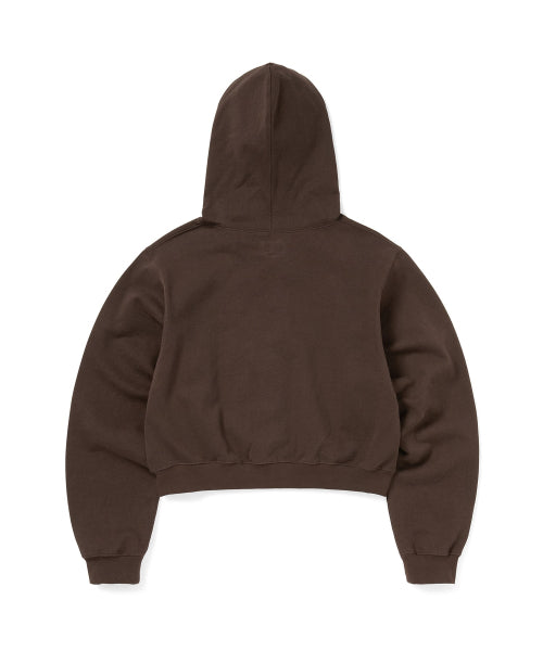 THISISNEVERTHAT THISISNEVERTHAT OL-Logo W Zip Up Hoodie Dark Chocolate