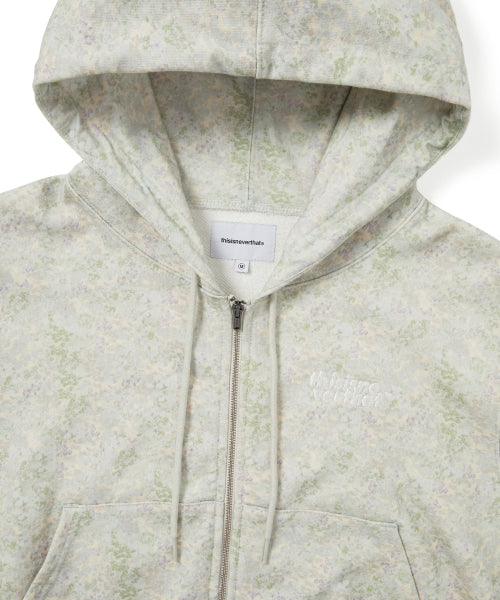 THISISNEVERTHAT THISISNEVERTHAT Hoodie Zip Up Floral Ivory
