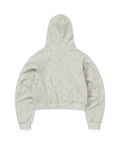 THISISNEVERTHAT THISISNEVERTHAT Hoodie Zip Up Floral Ivory