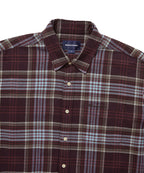 THISISNEVERTHAT THISISNEVERTHAT Flannel Check Shirt Burgundy