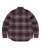 THISISNEVERTHAT THISISNEVERTHAT Flannel Check Shirt Burgundy