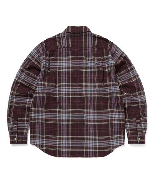 THISISNEVERTHAT THISISNEVERTHAT Flannel Check Shirt Burgundy