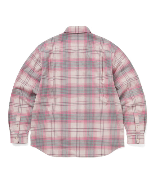 THISISNEVERTHAT THISISNEVERTHAT Flannel Check Shirt Pink