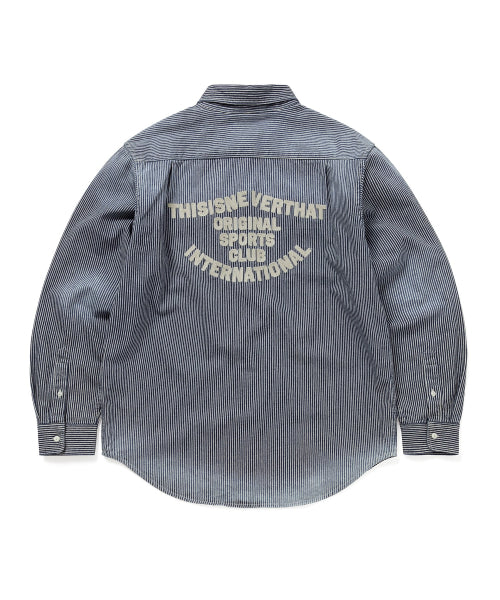 THISISNEVERTHAT THISISNEVERTHAT Hickory Denim Shirt Indigo