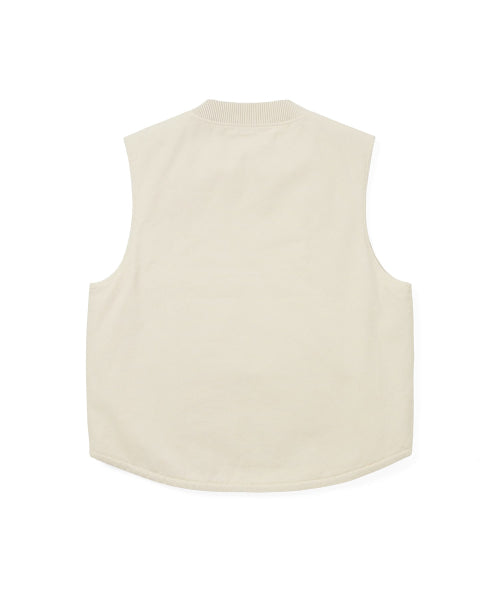 THISISNEVERTHAT THISISNEVERTHAT Washed Duck Vest Ivory