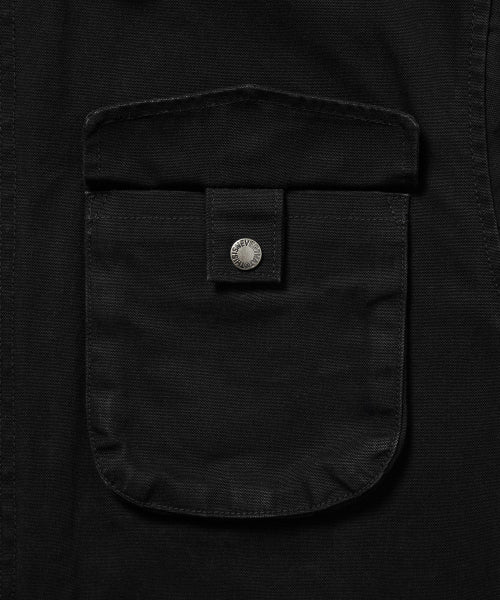 THISISNEVERTHAT THISISNEVERTHAT Washed Zip Shirt Black