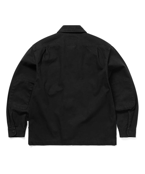 THISISNEVERTHAT THISISNEVERTHAT Washed Zip Shirt Black