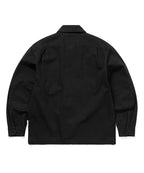 THISISNEVERTHAT THISISNEVERTHAT Washed Zip Shirt Black