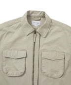 THISISNEVERTHAT THISISNEVERTHAT Washed Zip Shirt Stone