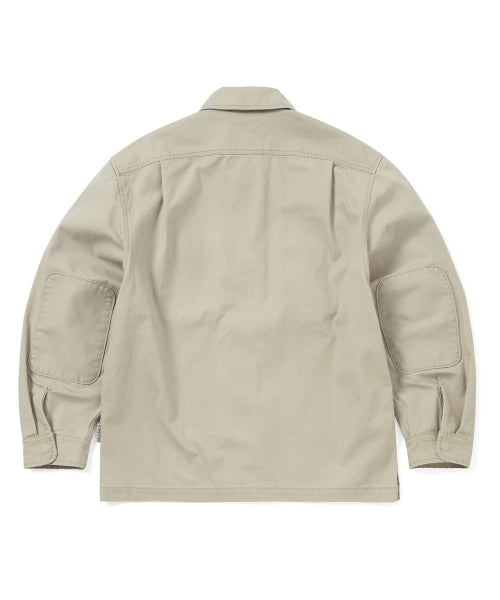 THISISNEVERTHAT THISISNEVERTHAT Washed Zip Shirt Stone