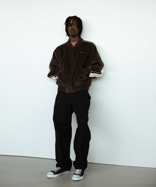 THISISNEVERTHAT THISISNEVERTHAT Velvet Track Jacket Brown