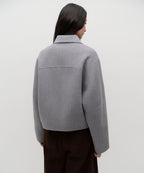 MUSINSA STANDARD WOMAN MUSINSA STANDARD WOMAN Cashmere Blend Handmade Zip-up Jacket (Medium Gray)