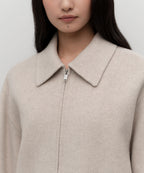 MUSINSA STANDARD WOMAN MUSINSA STANDARD WOMAN Cashmere Blend Handmade Zip-up Jacket (Oatmeal)