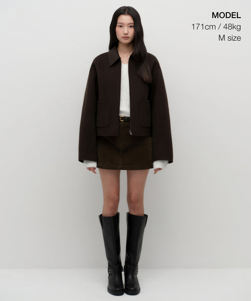 MUSINSA STANDARD WOMAN MUSINSA STANDARD WOMAN Cashmere Blend Handmade Zip-up Jacket