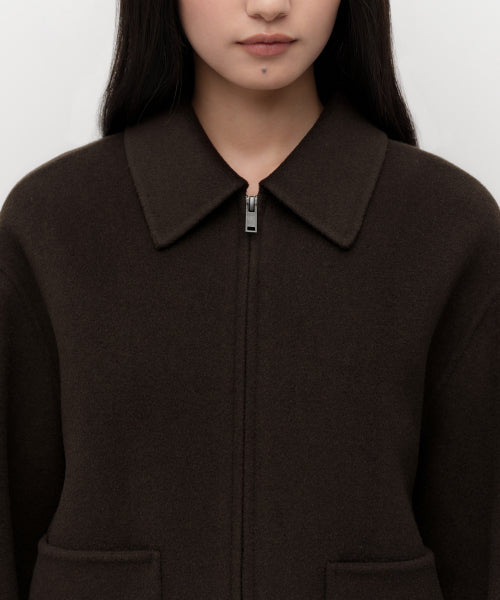 MUSINSA STANDARD WOMAN MUSINSA STANDARD WOMAN Cashmere Blend Handmade Zip-up Jacket