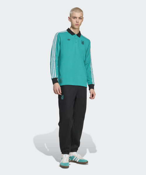 ADIDAS ADIDAS Liverpool FC Terrace Icon Long Sleeve Polo Shirt - Mint