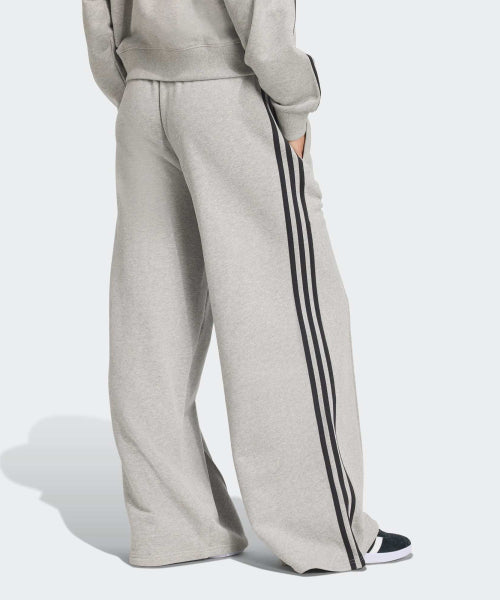 ADIDAS ADIDAS Sweatshirt 3-Stripe Wide Sweatpants - Gray:Black