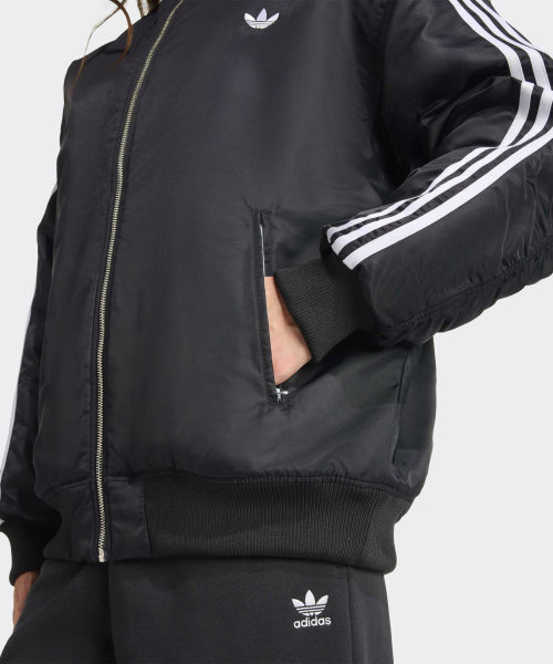 ADIDAS ADIDAS Firebird oversized bomber jacket - Black