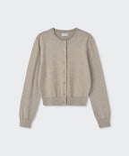 MUSINSA STANDARD WOMAN MUSINSA STANDARD WOMAN Cardigan Round Neck (Heather Light Beige)