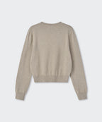 MUSINSA STANDARD WOMAN MUSINSA STANDARD WOMAN Cardigan Round Neck (Heather Light Beige)