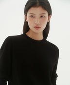 MUSINSA STANDARD WOMAN MUSINSA STANDARD WOMAN Women's Washable Supima Cotton Crew Neck Knit [Black] - Size M