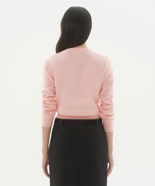 MUSINSA STANDARD WOMAN MUSINSA STANDARD WOMAN Women's Washable Supima Cotton Crew Neck Knit [Rose Water] - Size M