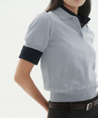 MUSINSA STANDARD WOMAN MUSINSA STANDARD WOMAN Women's Polo Shirt Ash Light Blue