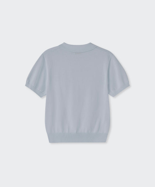 MUSINSA STANDARD WOMAN MUSINSA STANDARD WOMAN Women's Polo Shirt Ash Light Blue