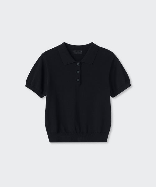 MUSINSA STANDARD WOMAN MUSINSA STANDARD WOMAN Women's Polo Shirt [Black]