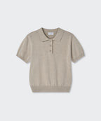MUSINSA STANDARD WOMAN MUSINSA STANDARD WOMAN Women's Polo Shirt Heather Light Beige