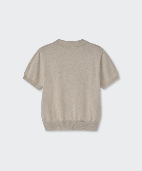 MUSINSA STANDARD WOMAN MUSINSA STANDARD WOMAN Women's Polo Shirt Heather Light Beige