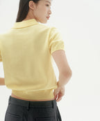 MUSINSA STANDARD WOMAN MUSINSA STANDARD WOMAN Women's Washable Supima Cotton Knitted Polo Shirt [Lemon]