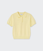 MUSINSA STANDARD WOMAN MUSINSA STANDARD WOMAN Women's Washable Supima Cotton Knitted Polo Shirt [Lemon]