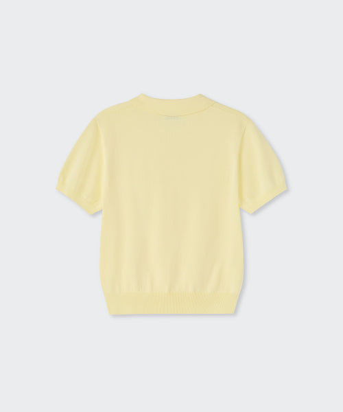 MUSINSA STANDARD WOMAN MUSINSA STANDARD WOMAN Women's Washable Supima Cotton Knitted Polo Shirt [Lemon]