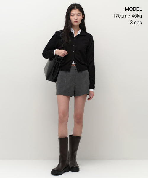 MUSINSA STANDARD WOMAN MUSINSA STANDARD WOMAN Cardigan Essential Collared [Size]