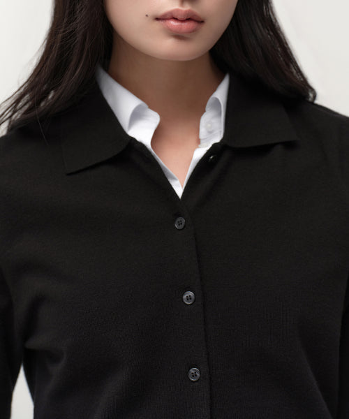 MUSINSA STANDARD WOMAN MUSINSA STANDARD WOMAN Cardigan Essential Collared [Size]