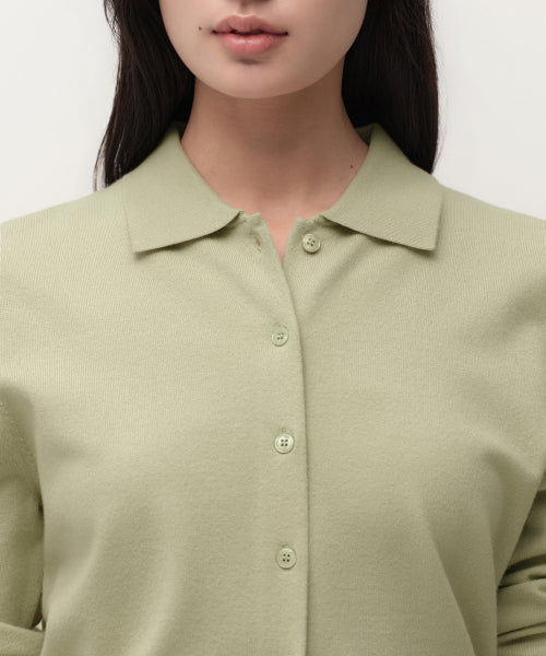 MUSINSA STANDARD WOMAN MUSINSA STANDARD WOMAN Cardigan Essential Collared [Size S]